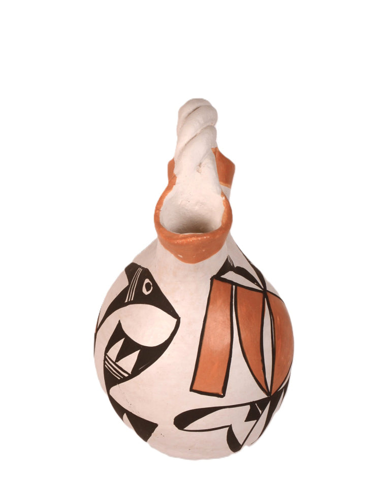 Acoma Pueblo Wedding Jar Pottery By E. H.