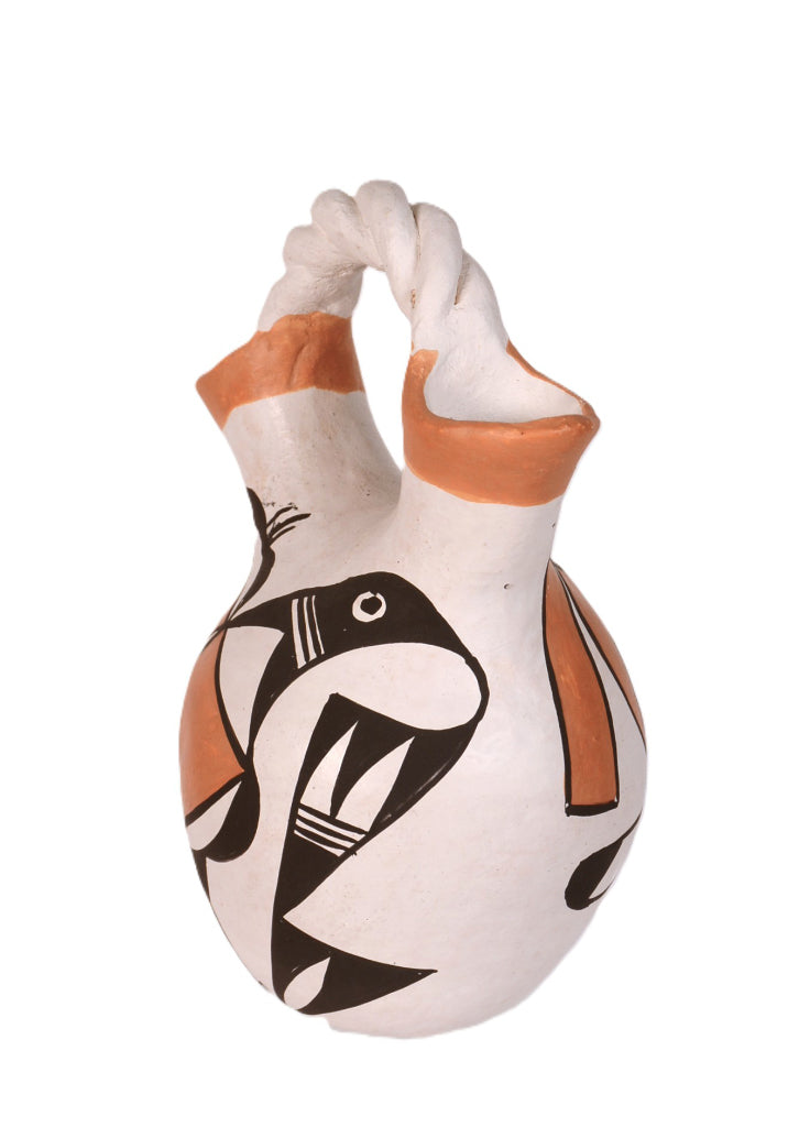Acoma Pueblo Wedding Jar Pottery By E. H.