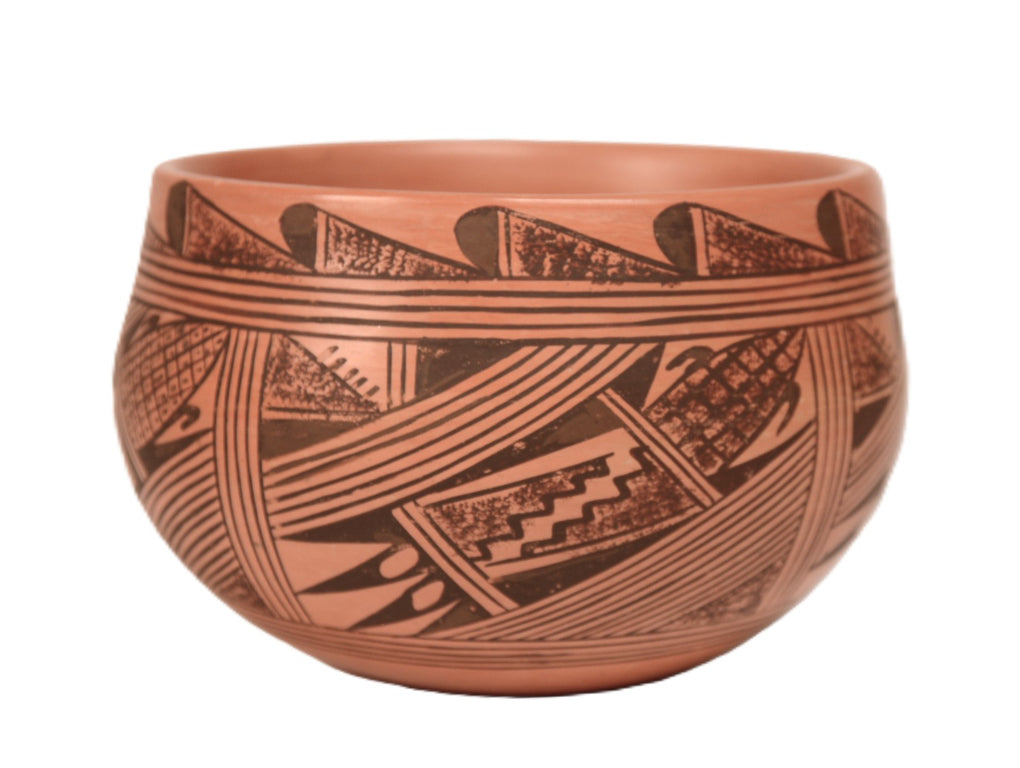 Hopi Pueblo Pottery Bowl By Beth Saceva