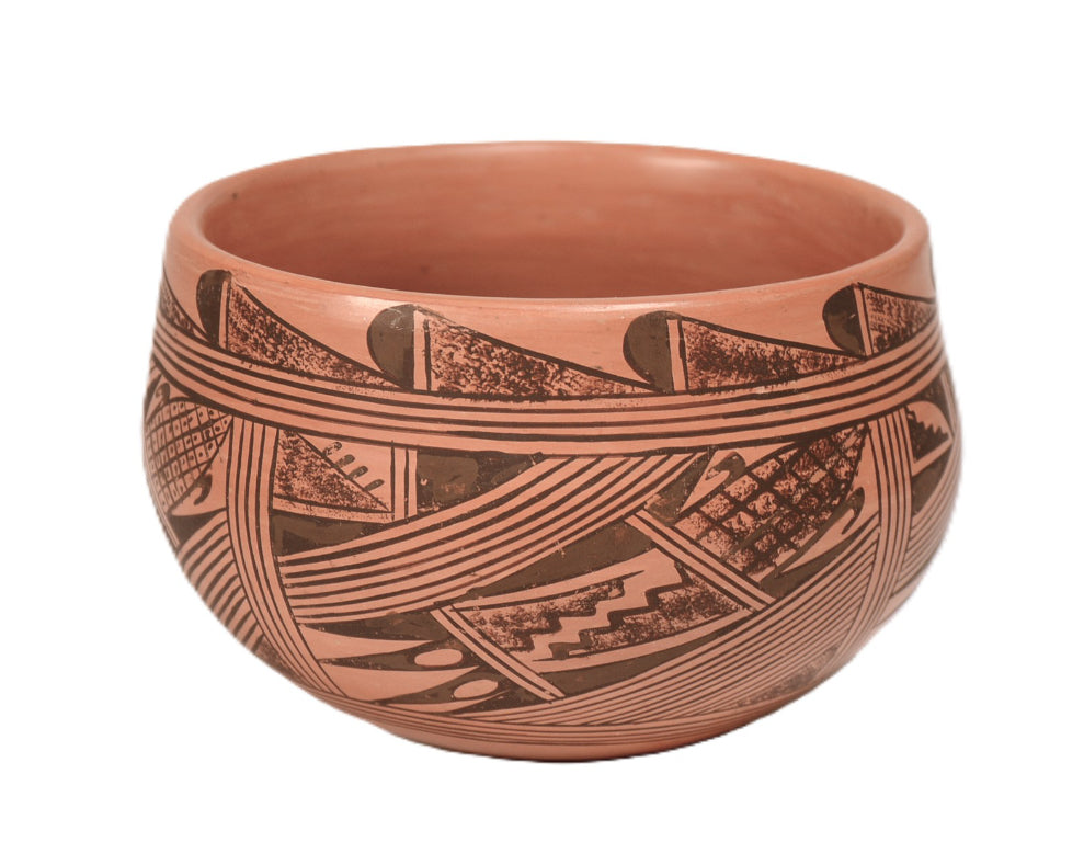 Hopi Pueblo Pottery Bowl By Beth Saceva