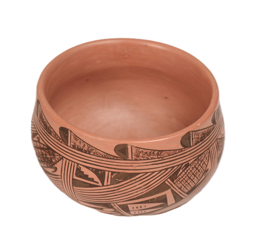 Hopi Pueblo Pottery Bowl By Beth Saceva