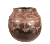 Santo Domingo Pueblo XXL Black Storage Jar Pottery By Rafalita Agilar