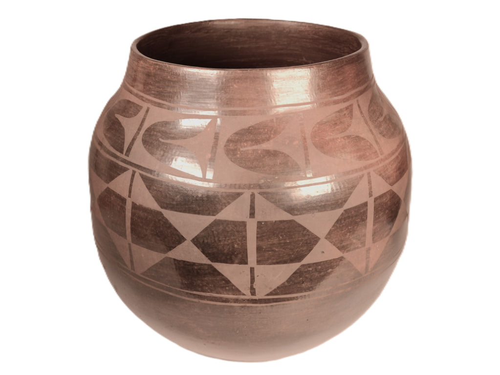 Santo Domingo Pueblo XXL Black Storage Jar Pottery By Rafalita Agilar