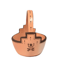 Hopi Pueblo Pottery Basket By Melody Naha