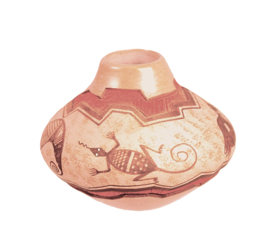 Hopi Pueblo Mimbre Pottery By Lawrence Namoki