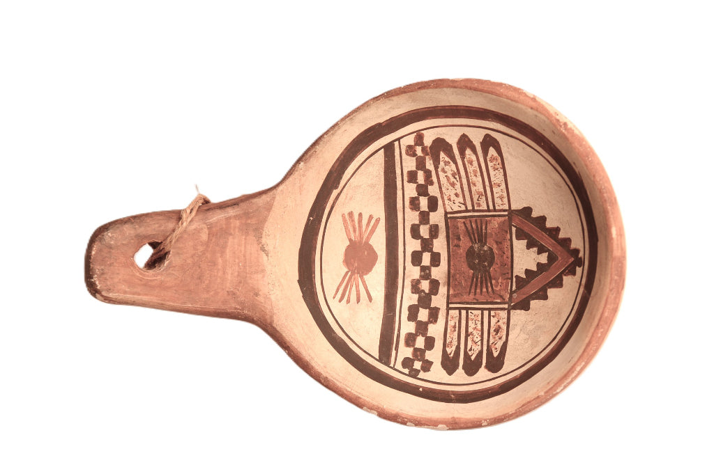 Hopi Pueblo Painted Large Ladle/Spoon By Nampeyo of Hano