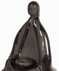 Santa Clara Pueblo Black Sculpture By Diana Halsey