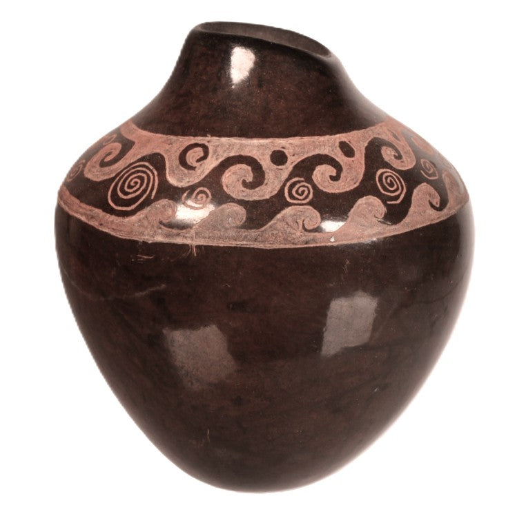 Santa Clara Pueblo Blackware Pottery By C.E.