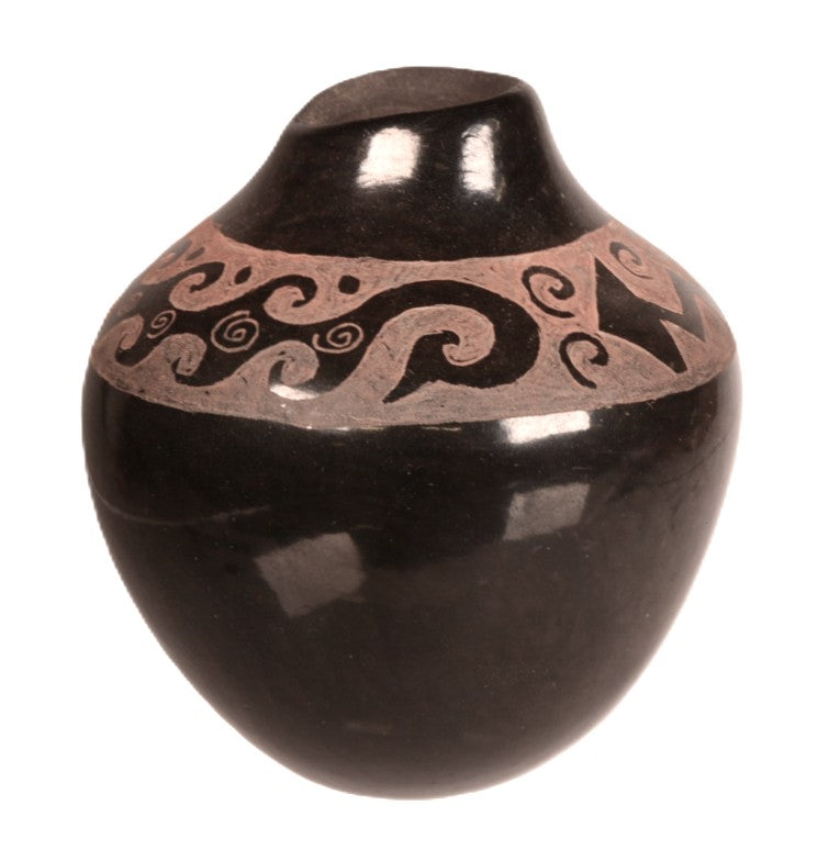Santa Clara Pueblo Blackware Pottery By C.E.