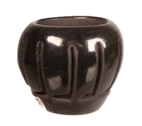 Santa Clara Pueblo Black Carved Pottery By Carol Velarde