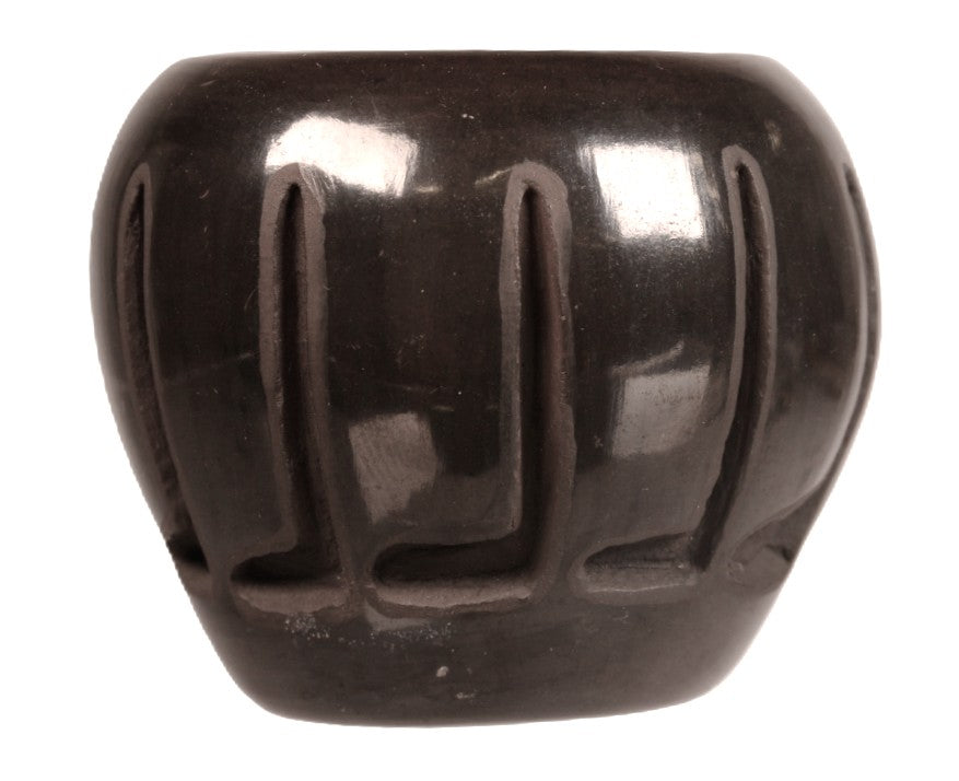 Santa Clara Pueblo Black Carved Pottery By Carol Velarde