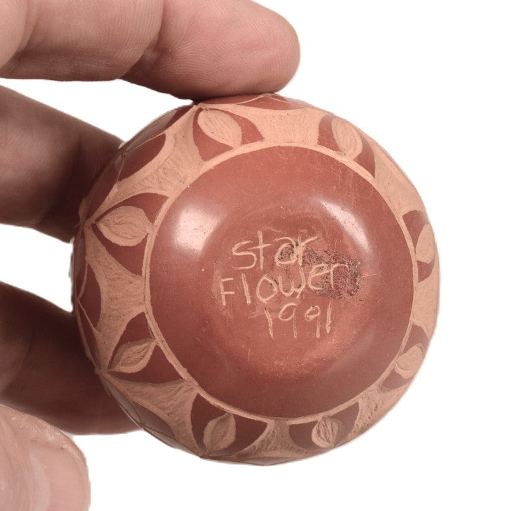 San Ildefonso &nbsp;Pueblo Seed Jar Pottery by Star Flower&nbsp;