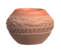 San Ildefonso Redware Pot By Jennifer Sisneros