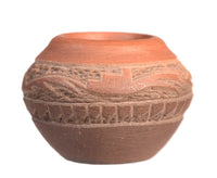 San Ildefonso Redware Pot By Jennifer Sisneros