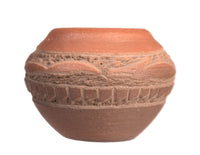 San Ildefonso Redware Pot By Jennifer Sisneros