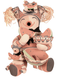 Jemez Pueblo Storyteller Figure By Leonora "Lupe" Loretto Lucero