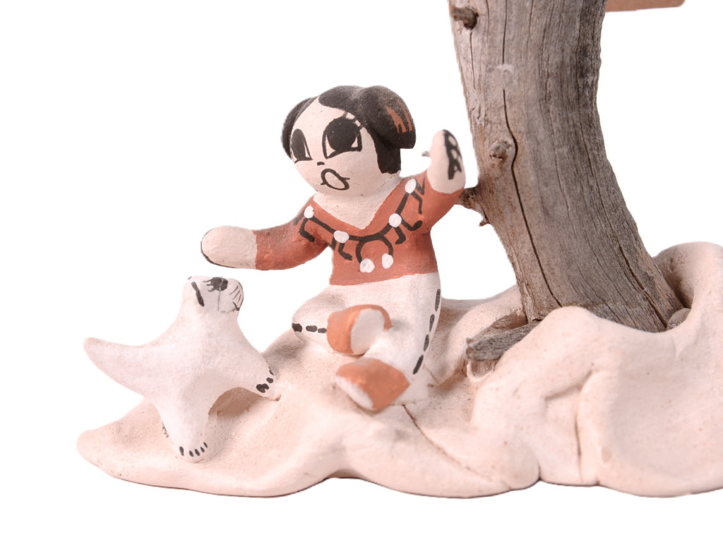 Acoma Pueblo Tree Sculpture By Aggie