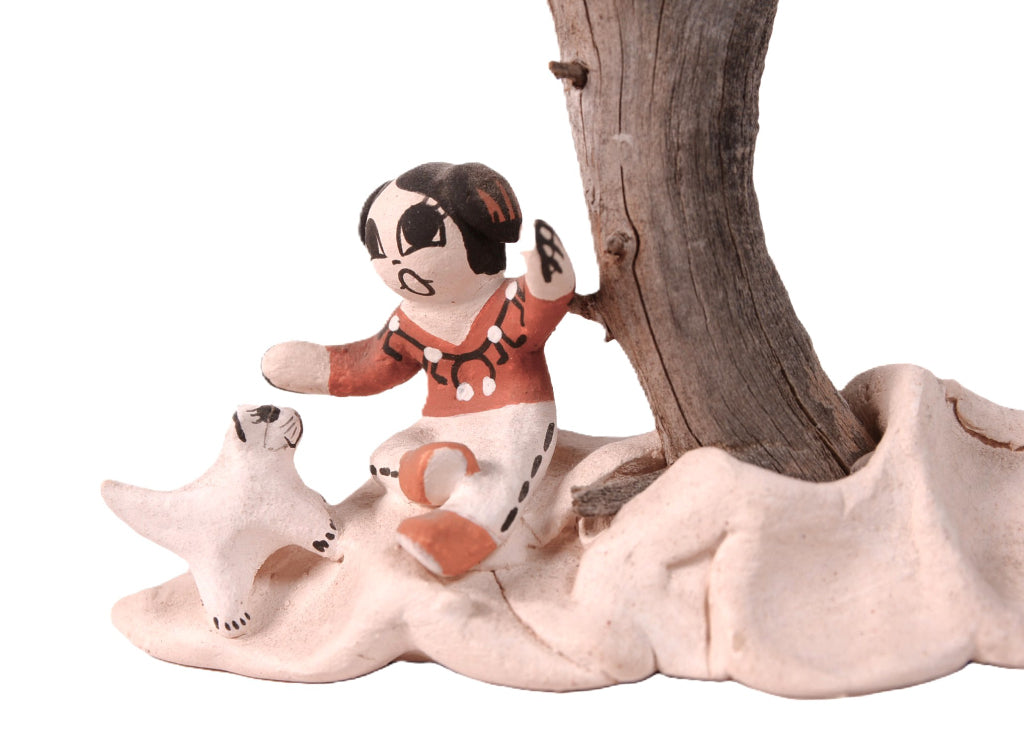 Acoma Pueblo Tree Sculpture By Aggie