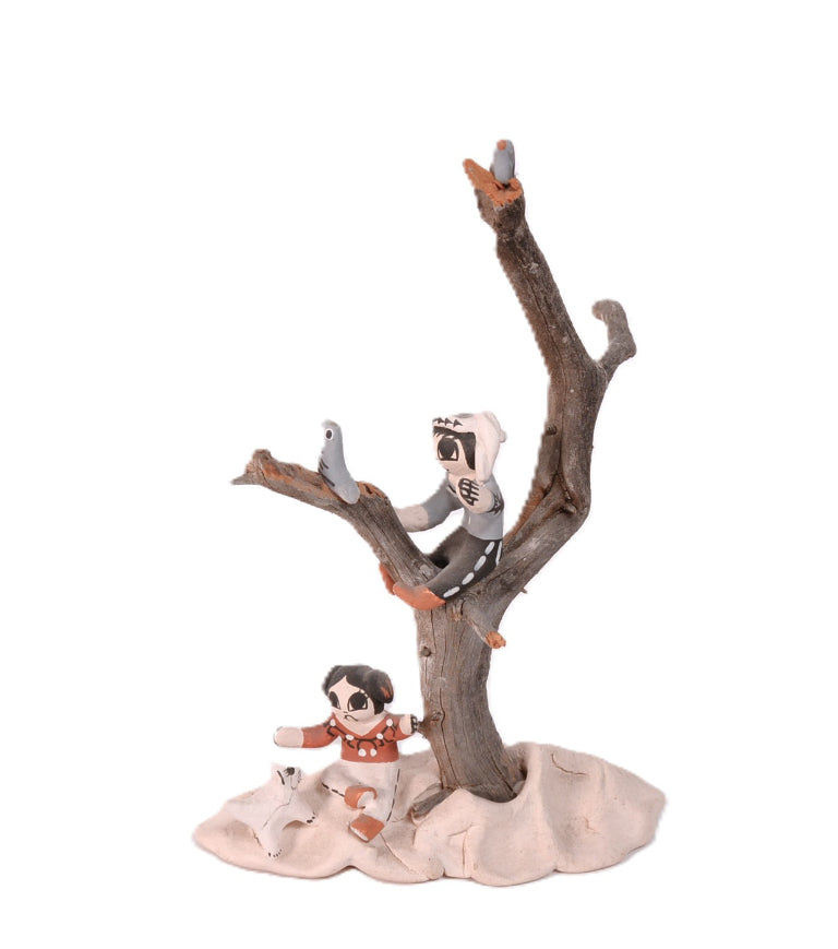 Acoma Pueblo Tree Sculpture By Aggie