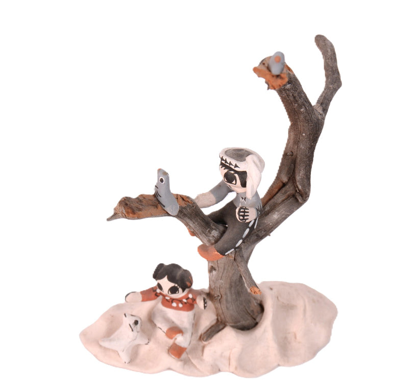 Acoma Pueblo Tree Sculpture By Aggie