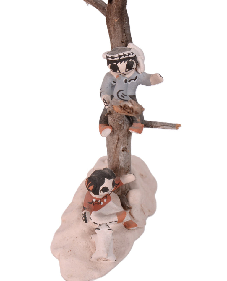 Acoma Pueblo Tree Sculpture By Aggie