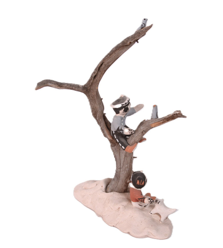 Acoma Pueblo Tree Sculpture By Aggie