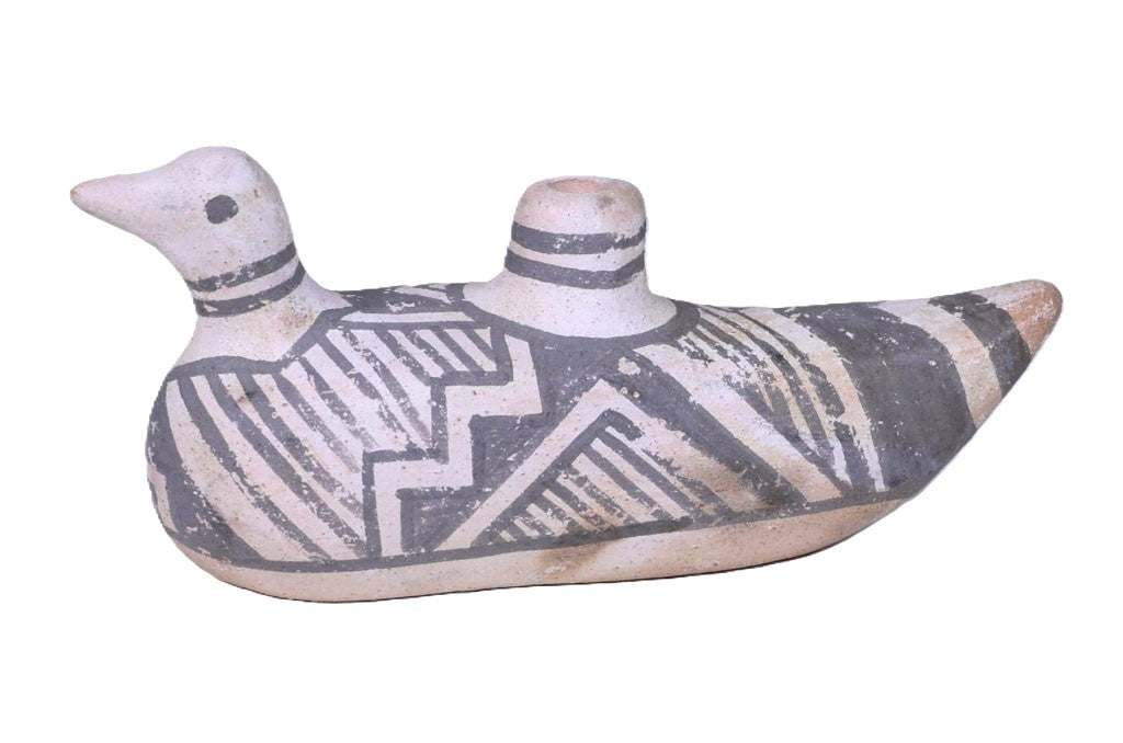 Laguna Pueblo Bird Pottery By Michael Kanteena; Anasazi Revival