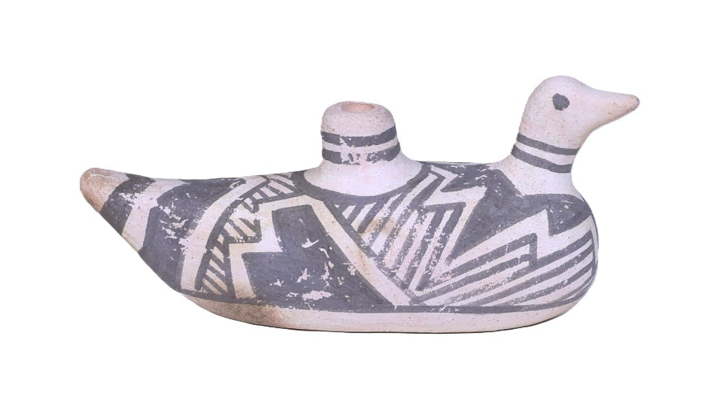 Laguna Pueblo Bird Pottery By Michael Kanteena; Anasazi Revival