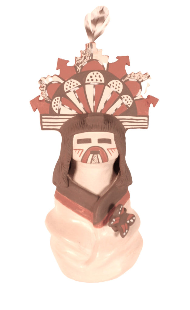 Jemez Pueblo Female with Tableta Pottery