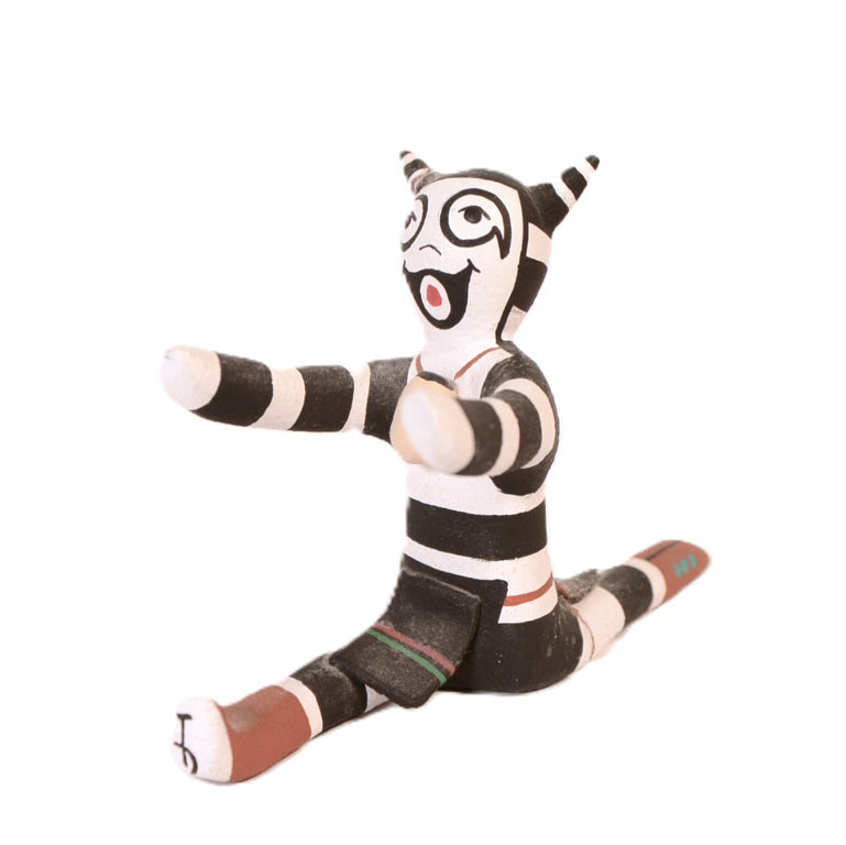 Hopi Pueblo Koshare Pottery Doll By Tony Dallas