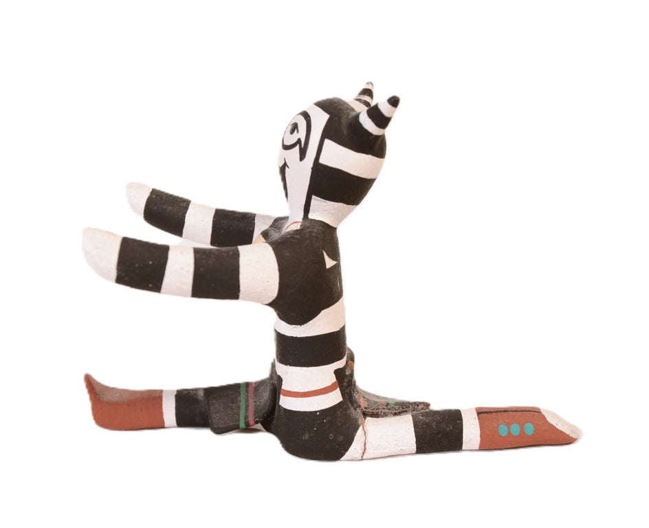 Hopi Pueblo Koshare Pottery Doll By Tony Dallas