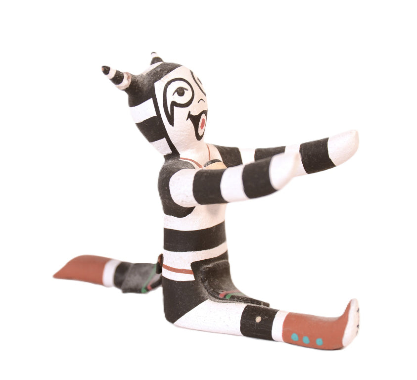 Hopi Pueblo Koshare Pottery Doll By Tony Dallas