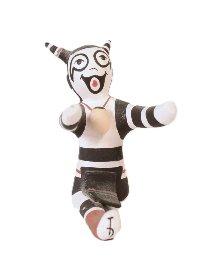 Hopi Pueblo Koshare Pottery Doll By Tony Dallas