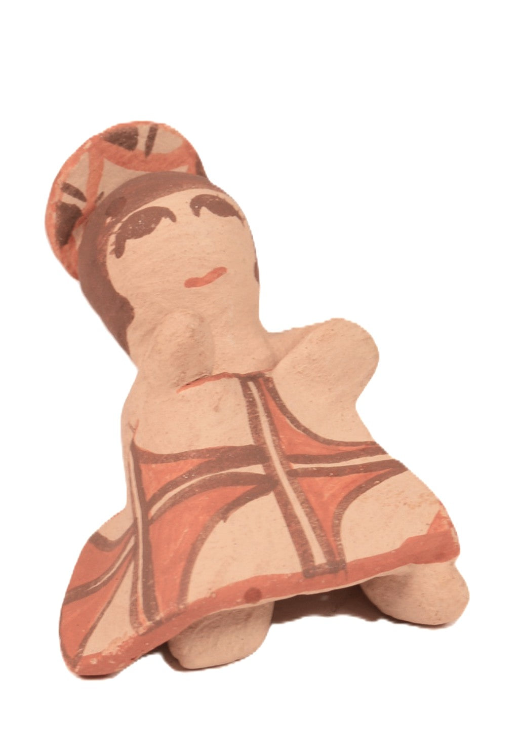 Jemez Pueblo Holy Madonna with Halo and Blanket Pottery By Fannie Loretto