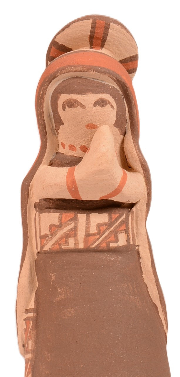 Jemez Pueblo with Halo Praying Pottery By Fannie Loretto