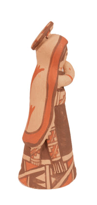 Jemez Pueblo with Halo Praying Pottery By Fannie Loretto