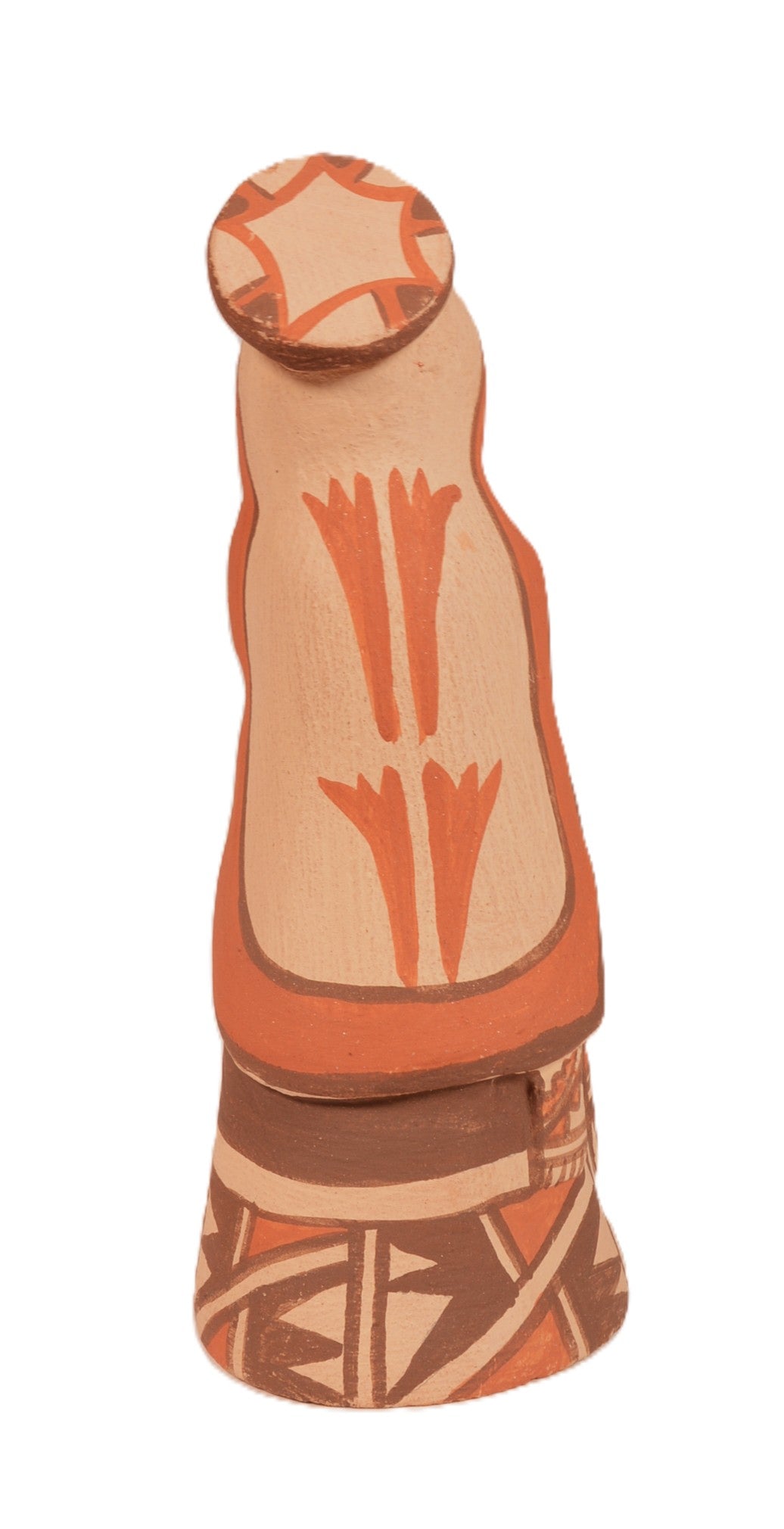 Jemez Pueblo with Halo Praying Pottery By Fannie Loretto