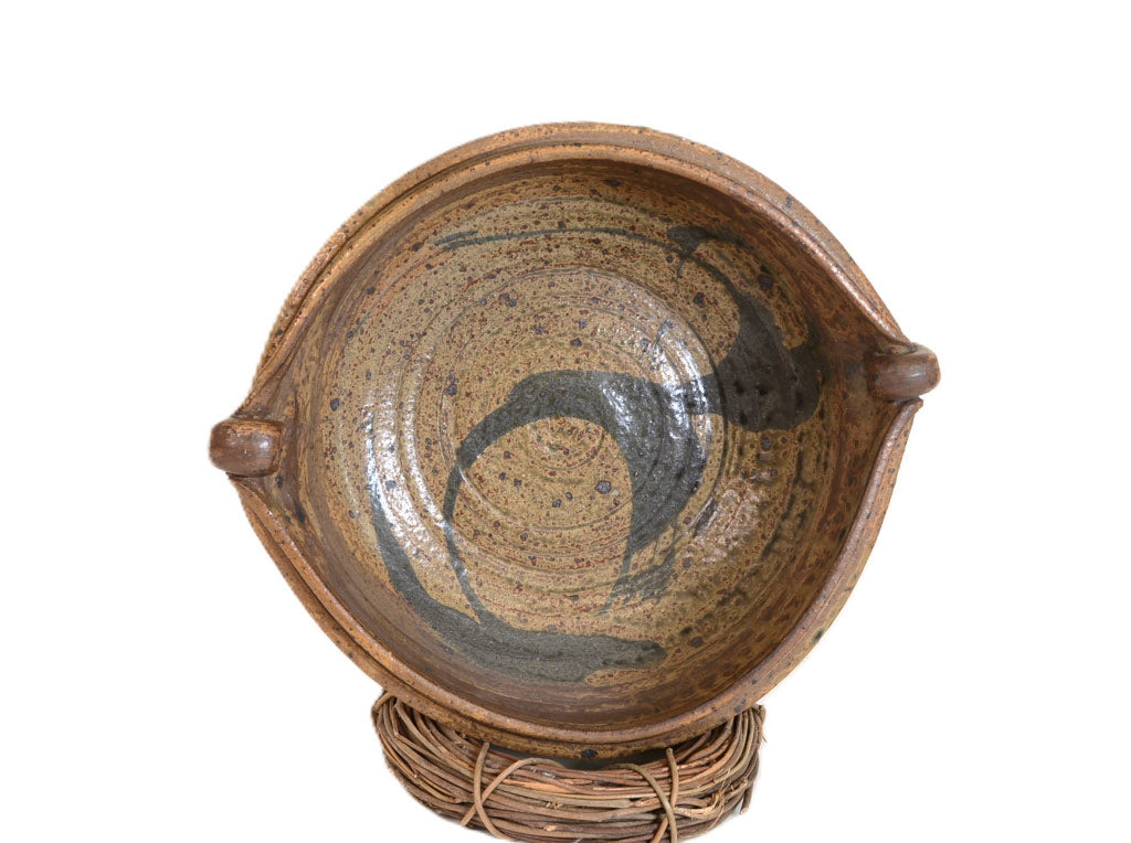 Vintage Art Pottery Stoneware Bowl; Mexico or New Mexico