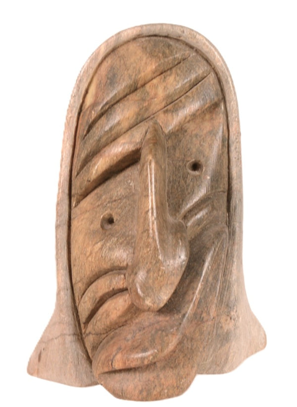 Iroquois Tribe Face Stone Mask