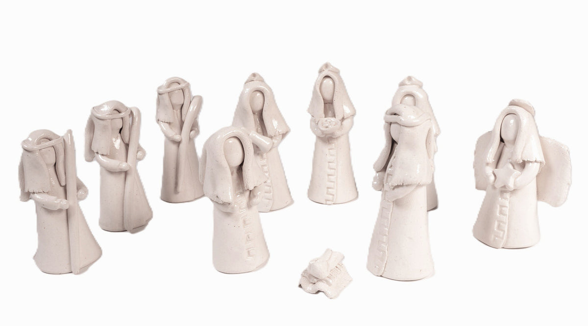 Santa Clara Pueblo Nativity Figures By Cornelius Antonio White