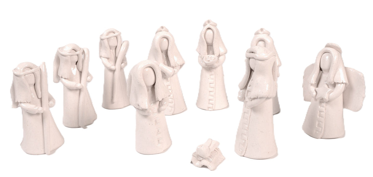 Santa Clara Pueblo Nativity Figures By Cornelius Antonio White