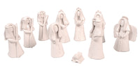 Santa Clara Pueblo Nativity Figures By Cornelius Antonio White
