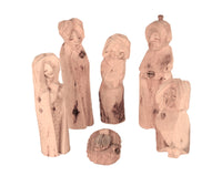 New Mexico Pueblo Wood Carving Nativity Set By Michael