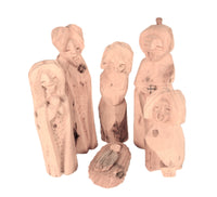 New Mexico Pueblo Wood Carving Nativity Set By Michael
