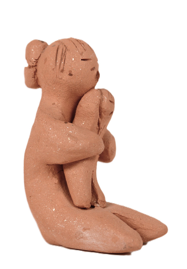 Taos Pueblo Storyteller Figure with Baby By B.T.