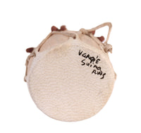 Cochiti Pueblo Storyteller Pottery Dolls on a Drum By Vangie Suina