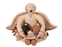 Cochiti Pueblo Angel Storyteller Nativity Pottery By Jo Venia