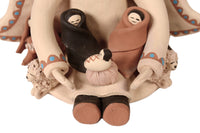 Cochiti Pueblo Angel Storyteller Nativity Pottery By Jo Venia