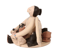 Cochiti Pueblo Angel Storyteller Nativity Pottery By Jo Venia