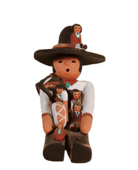 Zuni Pueblo Storyteller Pottery Doll By M. L. Kokaly